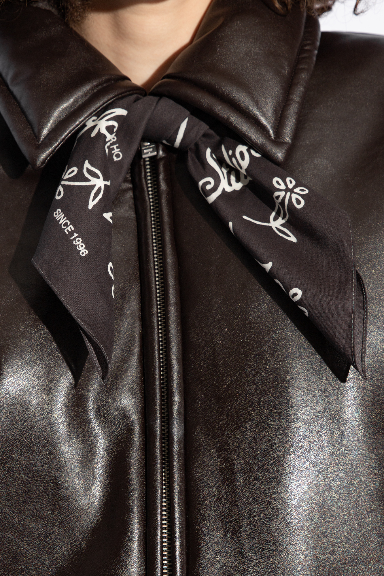 Black Shawl with logo Acne Studios - SchaferandweinerShops Italy Black Shawl with logo Acne Studios - SchaferandweinerShops Italy